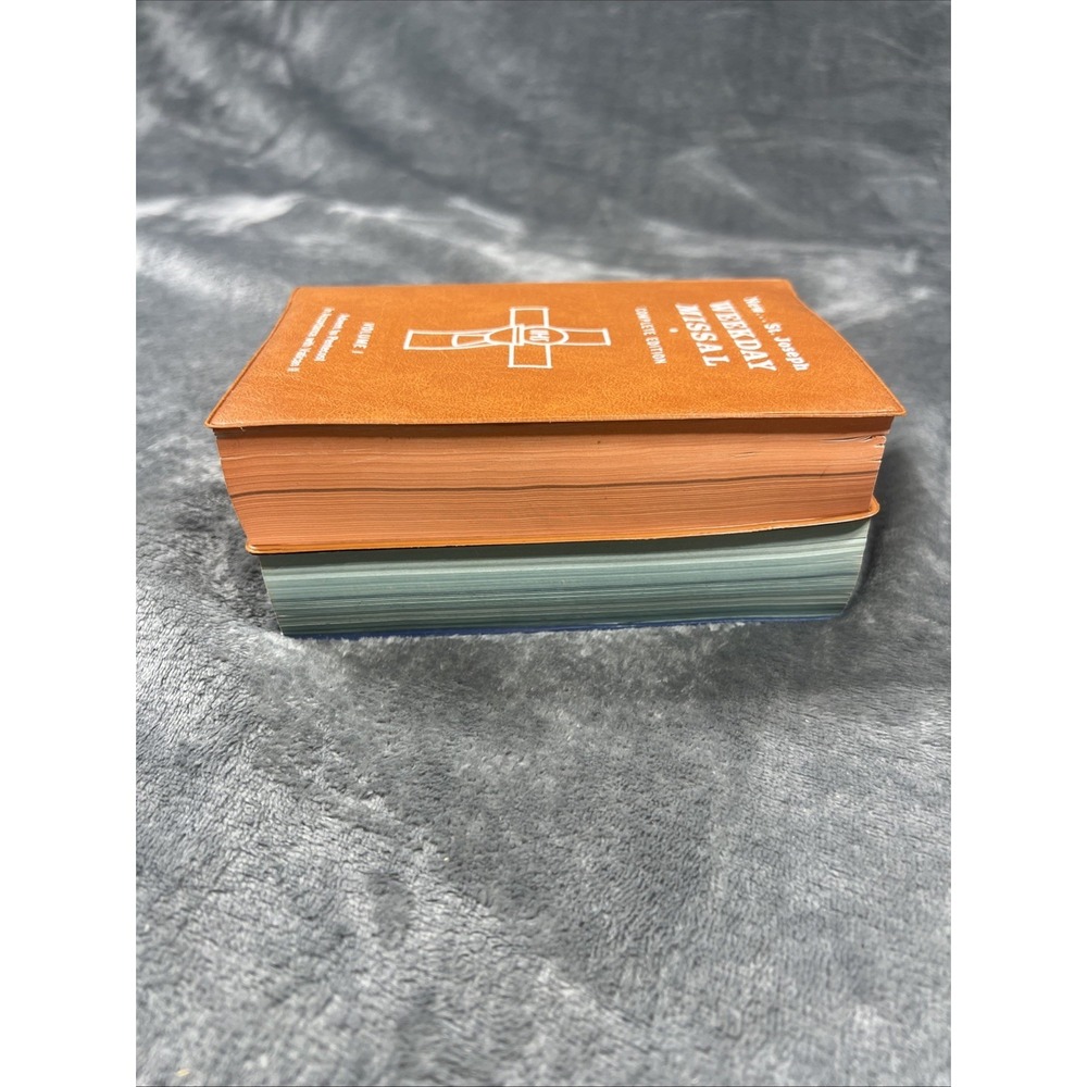 New St Joseph Weekday Missal Book Lot of 2 Complete Edition 2 Volume Religion - Picture 3 of 8